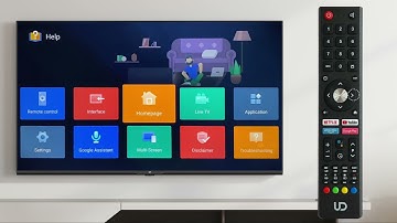 UD TV U6210 series. HELP app. Interactive user manual.