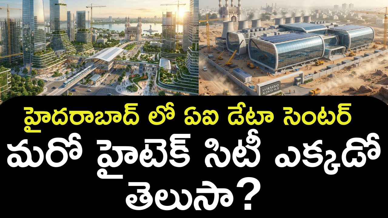 Hyderabad లో AI Data Center | మరో Hitech City పుట్టబోతోందా? | AI Future City Telangana