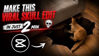 Make this viral skull edit with CapCut in just 2 minutes with easy steps!🔥