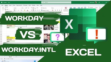 excel tutorial | workday function | workday.intl | learn excel | excel function