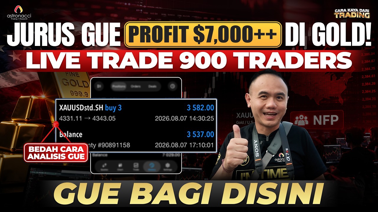 Berbagi jurus trading Gold NFP gue! $7,000 Profit bareng 900 Traders