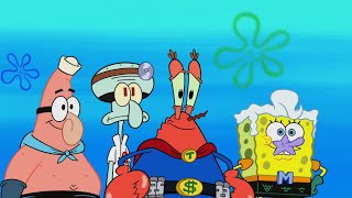 Spongebob Mermaid Pants Mr Krabs Pretends Robbing A Bank
