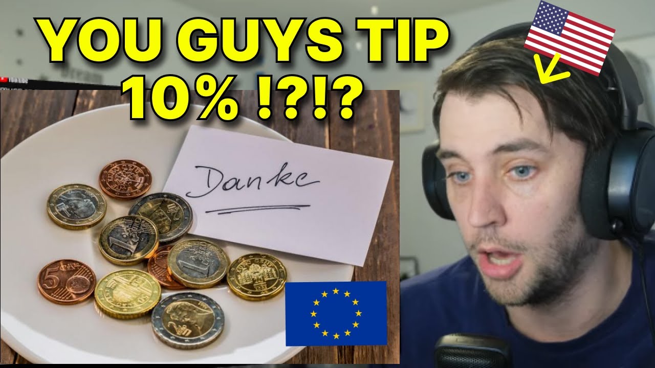 American reacts to tipping culture in EUROPE vs AMERICA