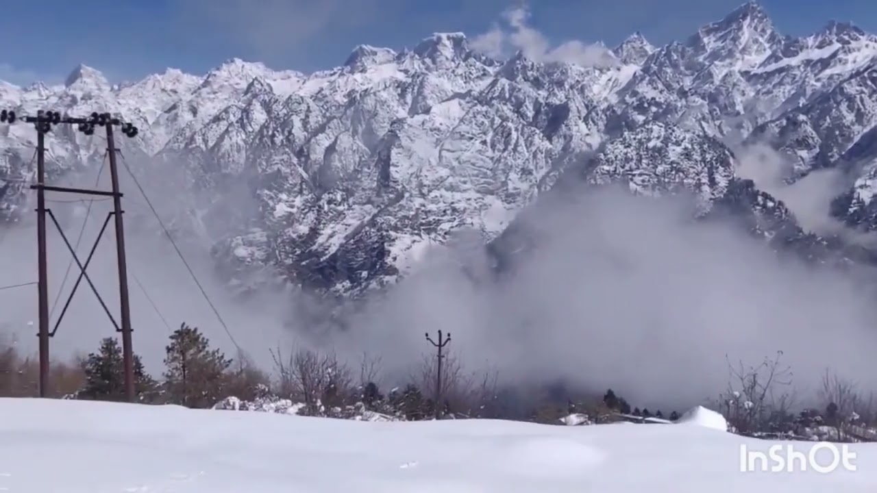 Uttarakhand beautiful snowfall ❤️
