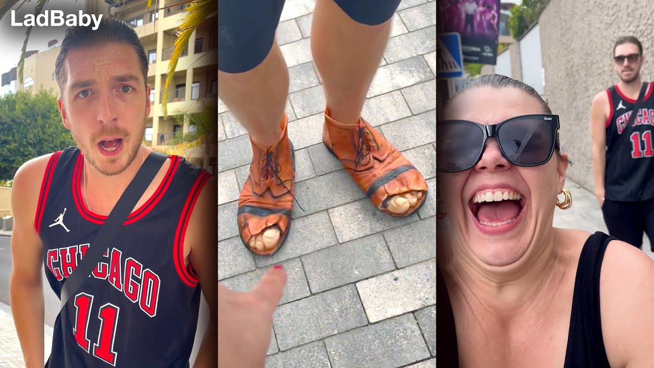 When Mum hides all of Dads shoes on holiday prank 🤣🥾