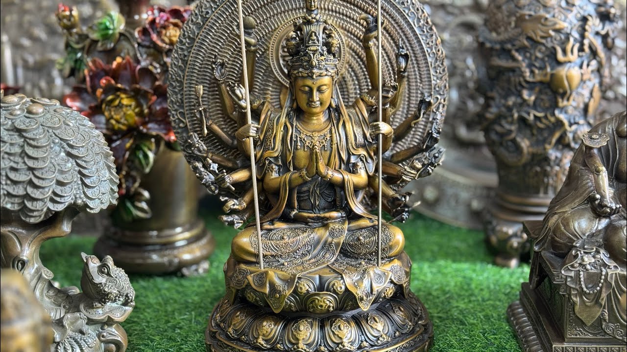 Tôn Tượng Thiên Thủ Thiên Nhãn Bồ Tát, Tây Phương Tam Thánh, Di Lặc