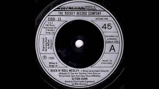 Elton John Rock 'n Roll Medley (live 1984) 7" single