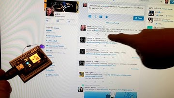 Twitter remote controls an LED with hashtags!