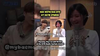 Asa with Kai BTS at OOTB STUDIO #BABYMONSTER #베이비몬스터 #baemon #monstiez #kpop #shorts #asa #kai #bts