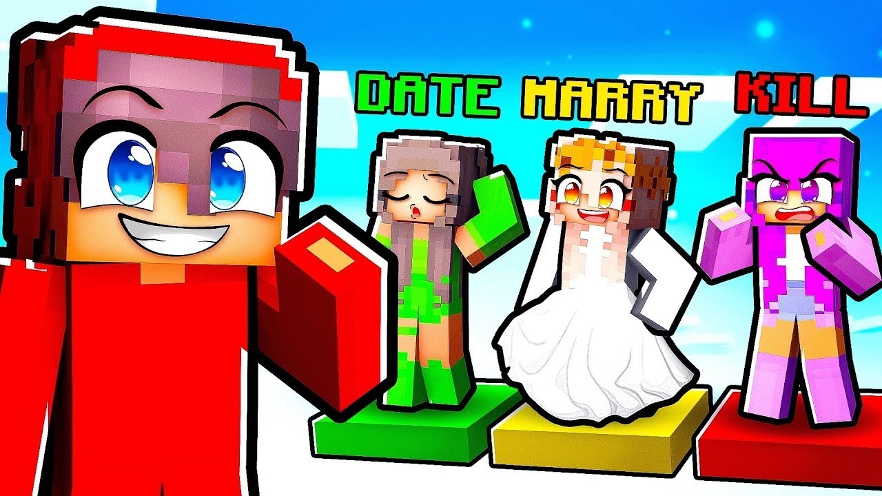 Minecraft DATE MARRY KILL (GIRLS ONLY EDITION) - YouTube