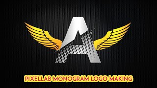 Text A Wings Logo In Pixellab Monogram Logo Making In Pixellab Pixellab Editing Tutorial