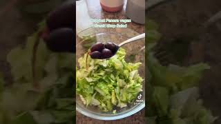 Copycat vegan friendly #recipe #food #cooking #foodie Panera Greek chop salad