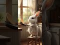 bunny flip the pancake #ai #cute #aianimation #funny #cartoon #digitalart #animation #trending