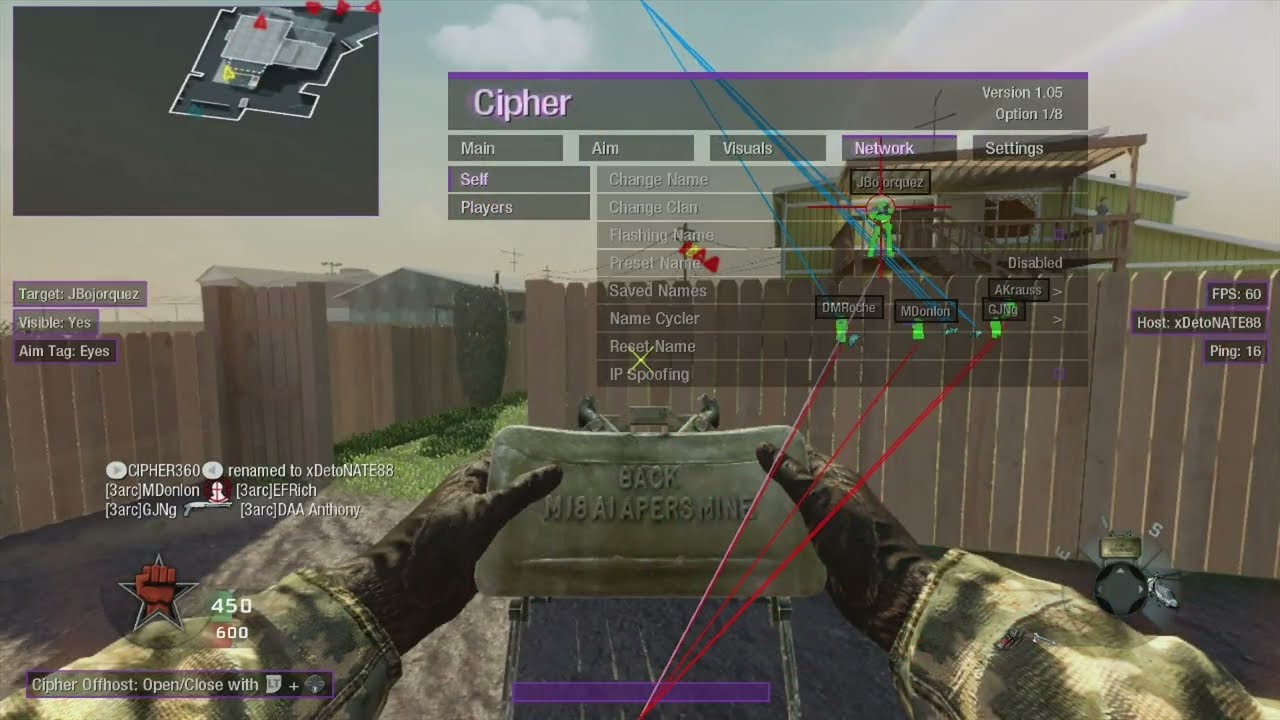[RGH/JTAG] Cipher - BO1 Offhost v1.05 Mod Menu (SHOWCASE!!)