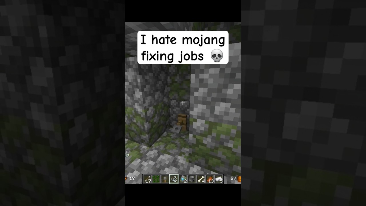 i hate mojang fixing jobs 💀😭 