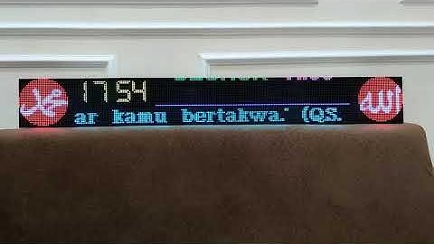 DEMO JADWAL SHOLAT RGB 1x4 P5