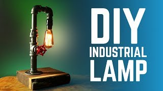 DIY INDUSTRIAL LAMP WITH FAUCET SWITCH - HOW TO 💡