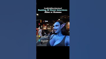 Alien or Human? AI Ranks Street Interviews! 👽🤖 #StreetInterview  #Ranking #Shorts