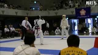空手【男子組手】 準決勝 近藤飛鳥(埼玉) vs 柳澤嶺(埼玉)　第52回全国防具付空手道選手権大会