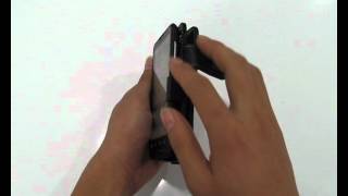 PDair  Leather Case for Motorola MOTO XT615 - Book Type (Black)
