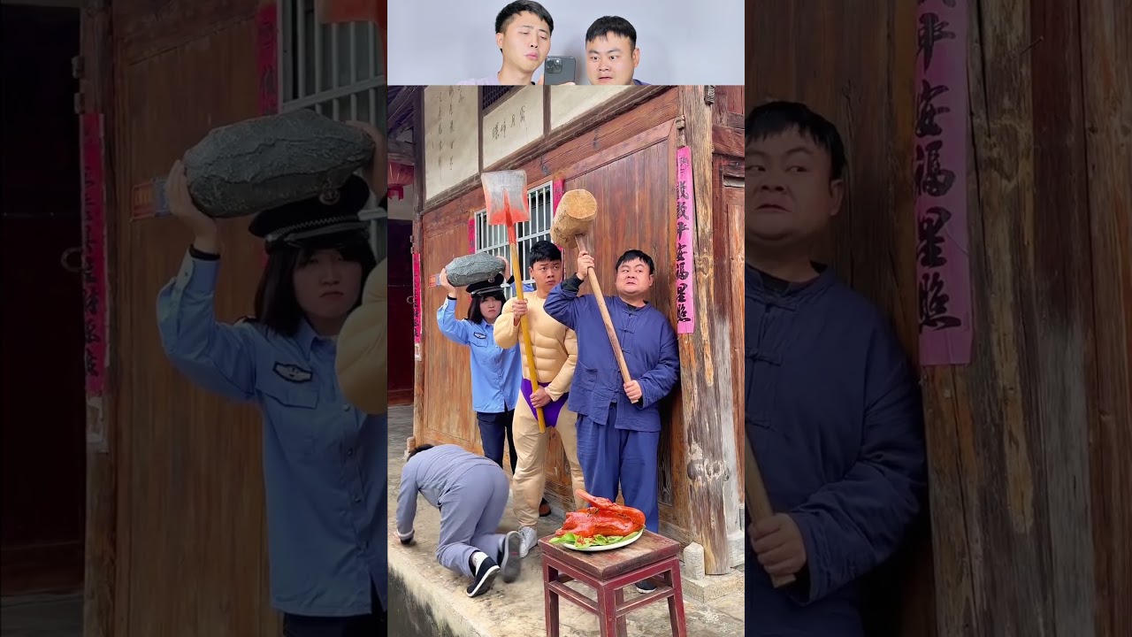 Ermao got the roast duck #funny #mukbang