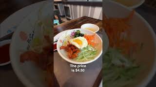 $4 Korean Bowl in Singapore Hawker Center