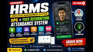 Advanced HRMS 2026 | GPS + Face Recognition Attendance System Demo | Android & Web App