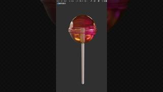 Easy candy shader in blender #b3d #blender #blender3d #candy #shader #procedural