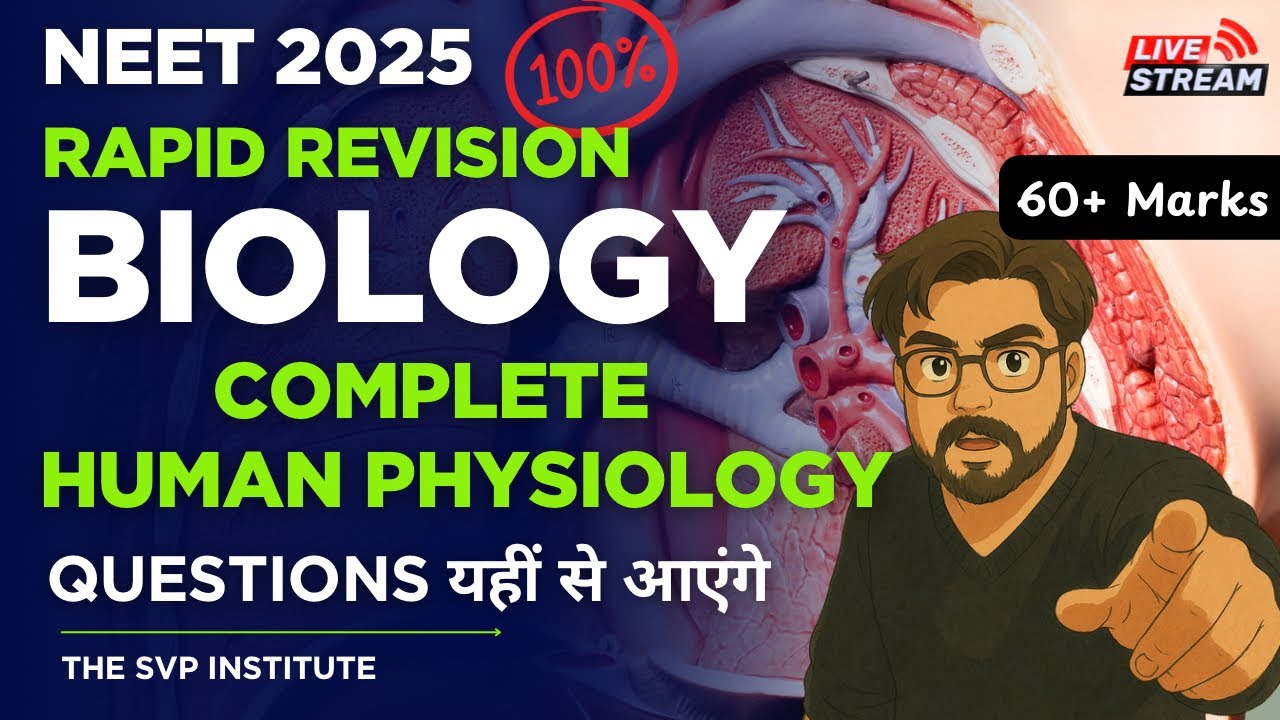 Complete Human Physiology Neet 2025 Biology One Shot Rapid Revision SVP ...