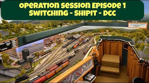 DCC Operation Session - Rail Yard Switching on HO Scale Model Train Layout - Magnetic Uncoupling PT1