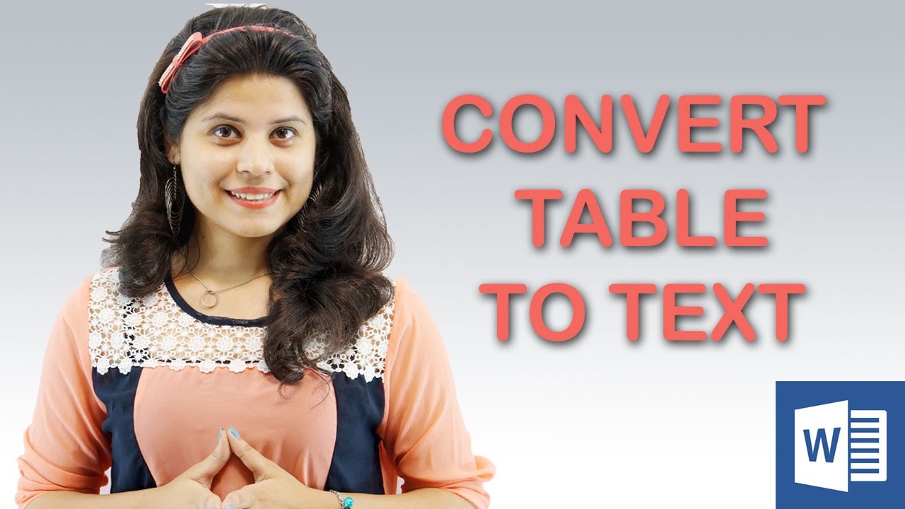 How To Convert Table To Text In Microsoft Word 2013 Hindi Tutorial 