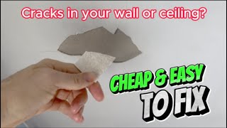 FIX YOUR CEILINGS! - Cheap & Easy Ceiling Crack Repairs
