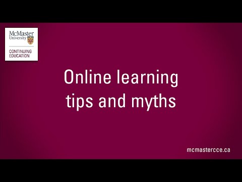 Online learning tips and myths