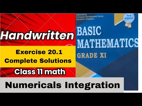 Numericals Integration | Exercise 20.1 Complete Solutions | Easy Method ...