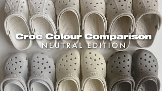 Crocs Colour Comparison | Neutral Edition