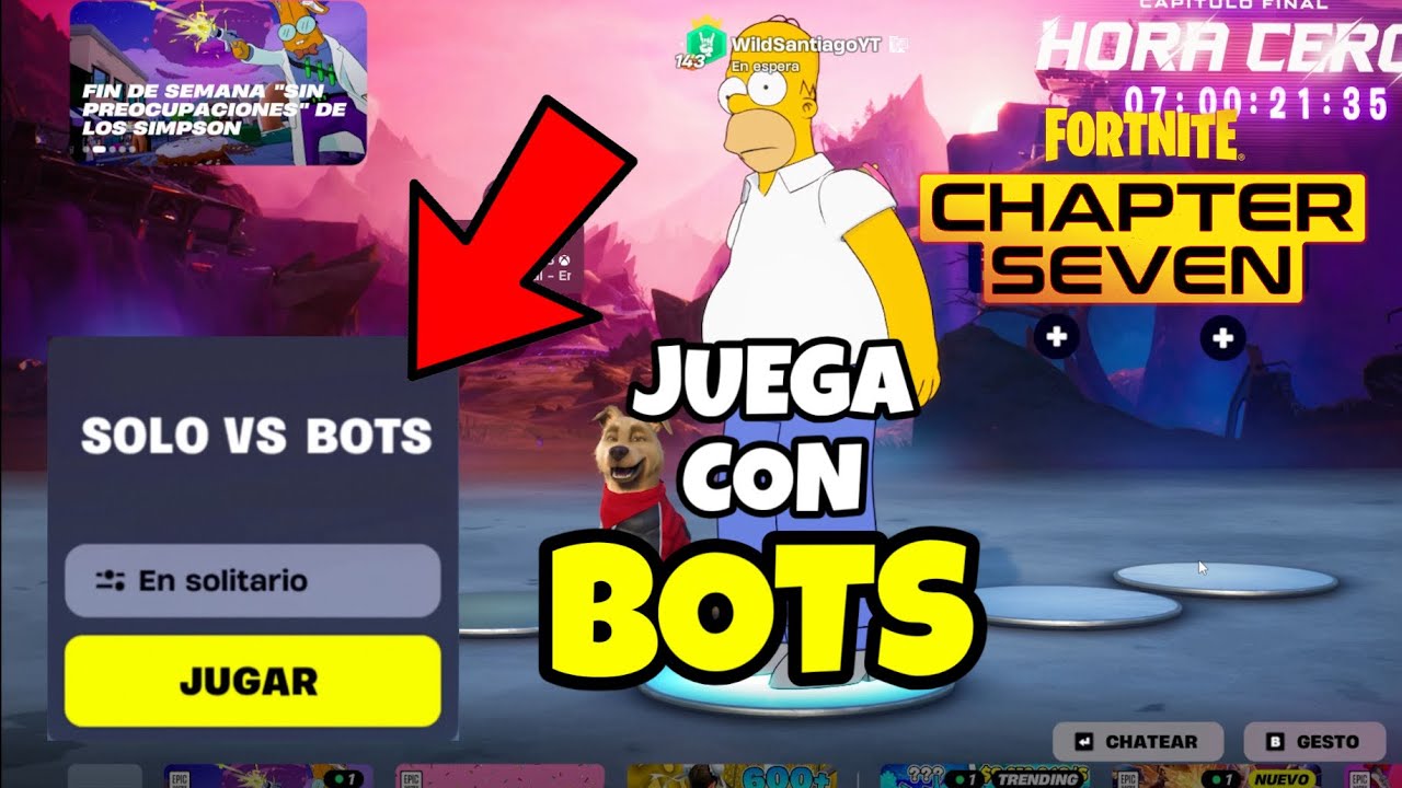 *GRATIS* CÓMO ENTRAR EN UN BOT LOBBY EN FORTNITE CAPÍTULO 7 / NUEVO MODO DE JUEGO EN FORTNITE! 2025
