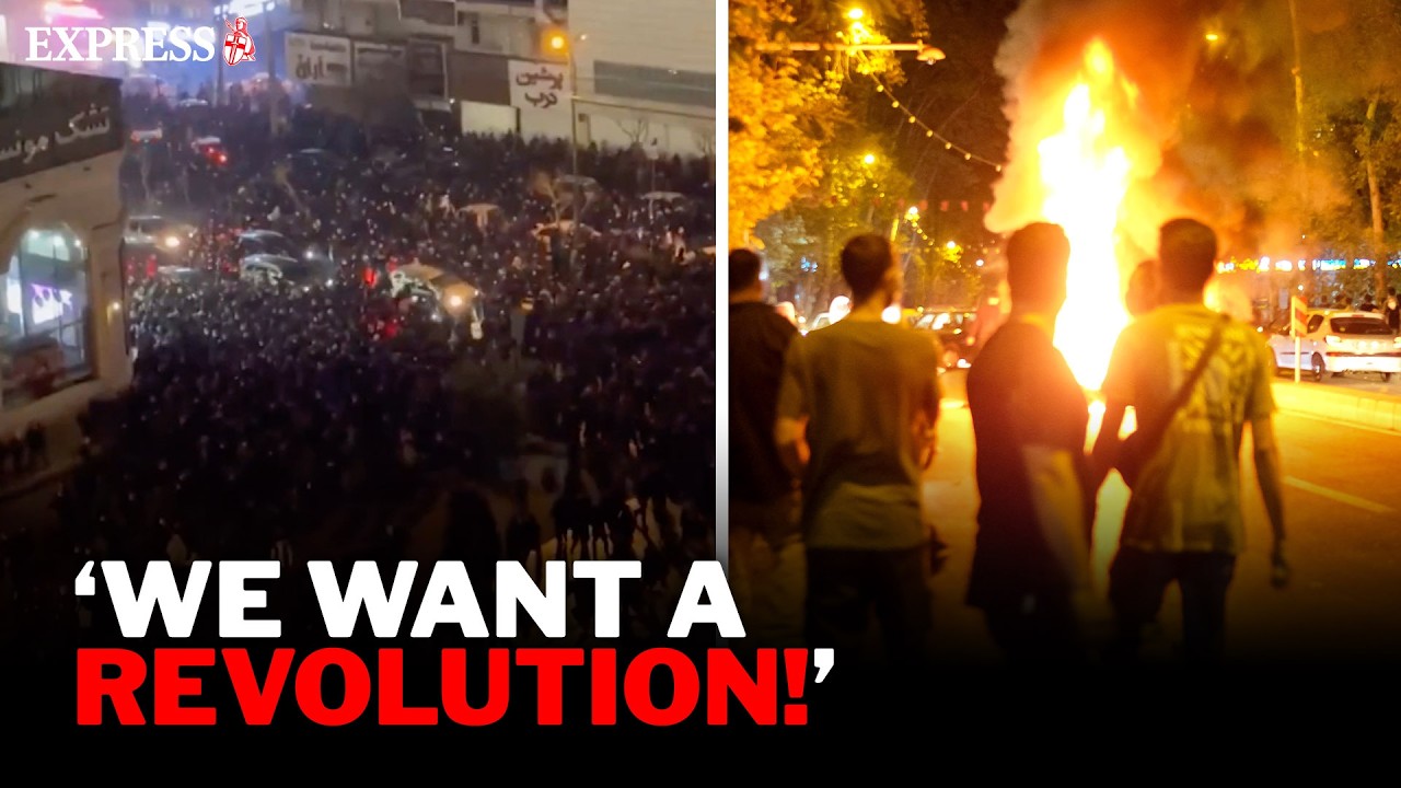 FURIOUS uprising explodes in Iran with regime on brink of collapse
