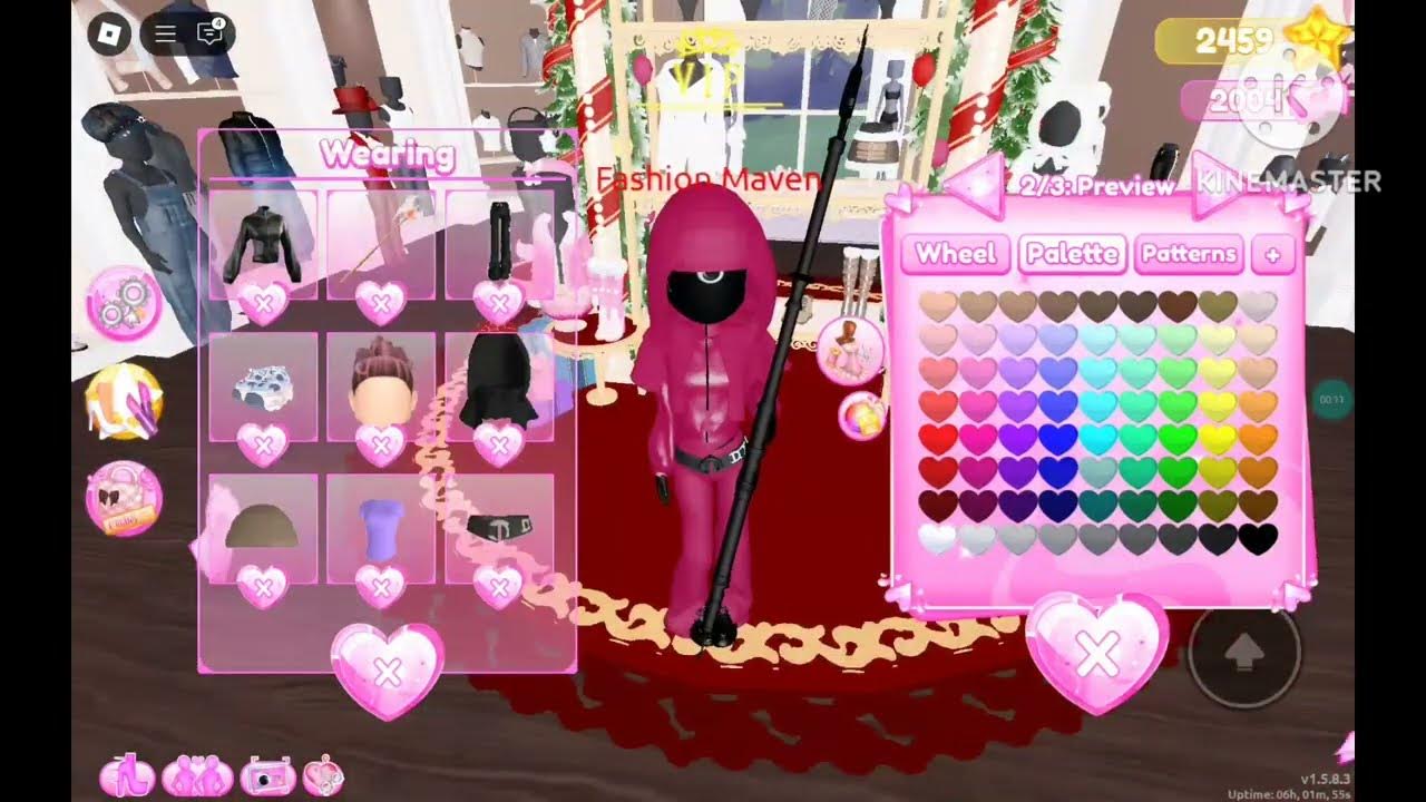 How to make a squid games guard in dti! - YouTube