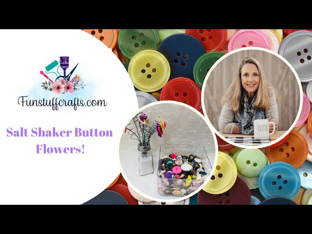 Button Flower Craft - The Farmwife Crafts