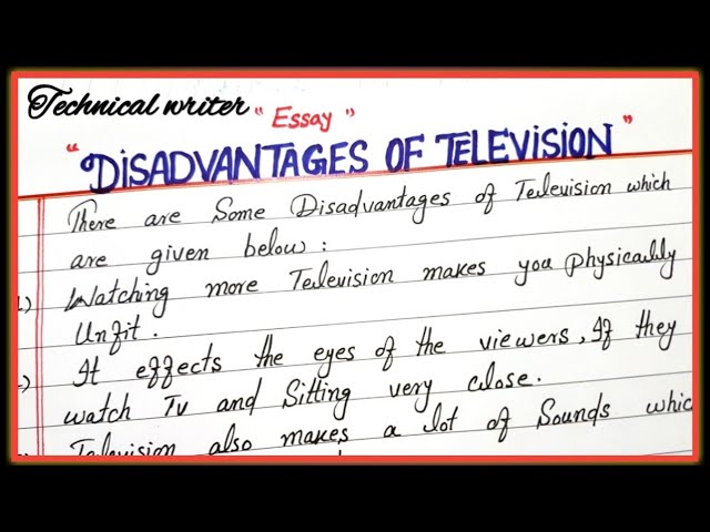 Топик: Advantages and disadvantages of television Топик: Advantages and disadvantages of television