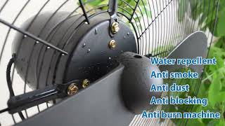 2 blade BL DC industrial stand fan