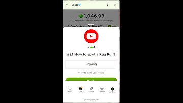 SEED Verify Code | #21 How to spot a Rug Pull? | SEED