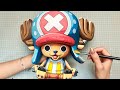 巨大チョッパーフィギュアを筆で二次元化してみた【ワンピース　フィギュア筆塗り　ウレヒーロー】