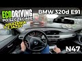 2009 BMW E91 320d - Test spalania w mieście i wrażenia z jazdy.