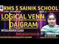 LOGICAL VENN DAIGARM LECT. 1 INTELLIGENCE CLASS CRACKERS COACHING INSTITUTE BAIJNATH6&amp;9#SAINIK#RMS