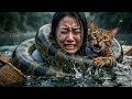 🦍 King Kong Rescues Lin &amp; Her Bengal Cat from Giant Python! 😱