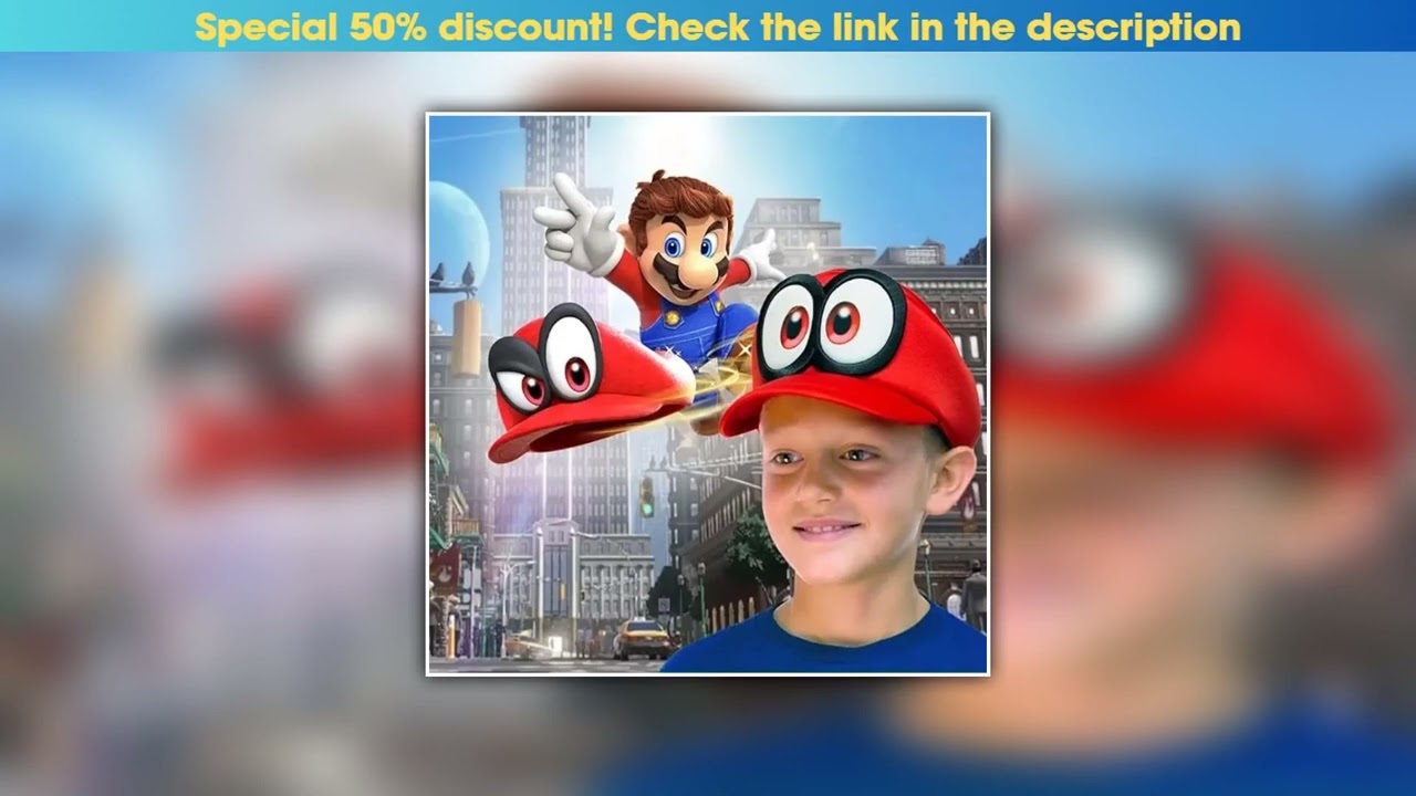 Must Buy Super Marios Bros Odyssey Cappy Hats Cosplay Cartoon Baseball Hat Plushes Cotton Winter Wa