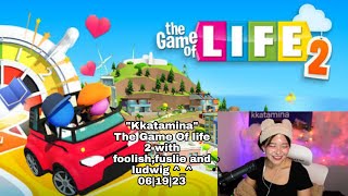MikiKeiVod &quot;Kkatamina&quot; The Game Of life 2 with foolish,fuslie and ludwig ^_^ 06|19|23