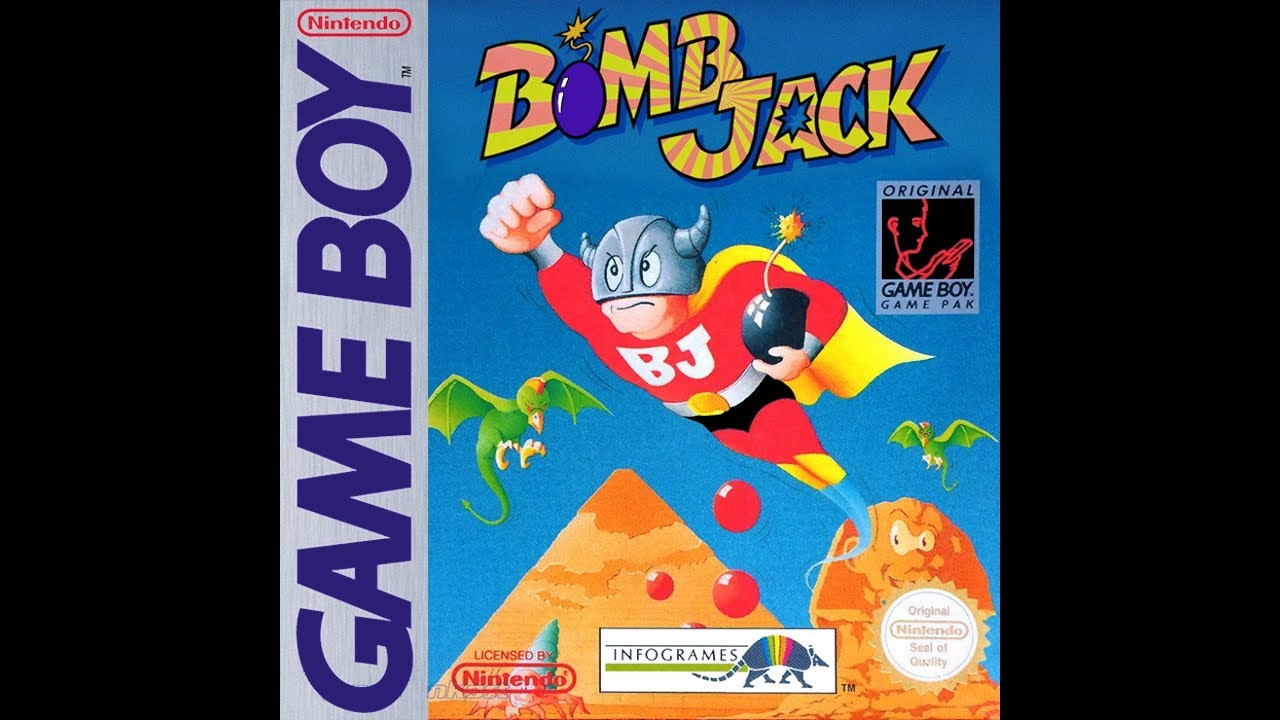 Game Boy Bomb Jack 'Title & Gameplay' YouTube