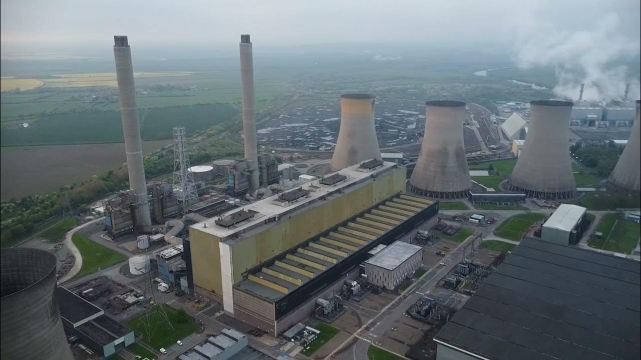 West Burton Power Station ( Amazing Day And Night Drone Footage) YouTube